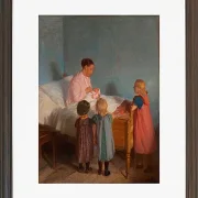 Anna Ancher - Kleiner Bruder 1905 | Giclée Kunstdruck gerahmt