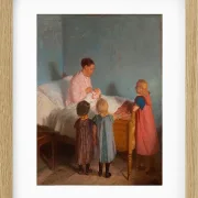 Anna Ancher - Kleiner Bruder 1905 | Giclée Kunstdruck gerahmt