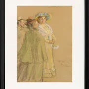 Anna Ancher - Postmeister Schrøder, Anna Ancher und Henny Brodersen 1903 | Giclée Kunstdruck gerahmt