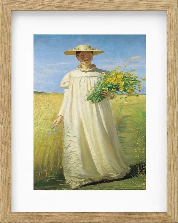 Anna Ancher kehrt vom Feld zurück – 1902
