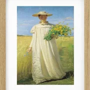 Anna Ancher kehrt vom Feld zurück – 1902