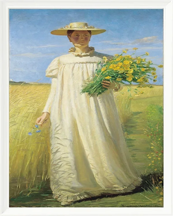 Anna Ancher kehrt vom Feld zurück – 1902