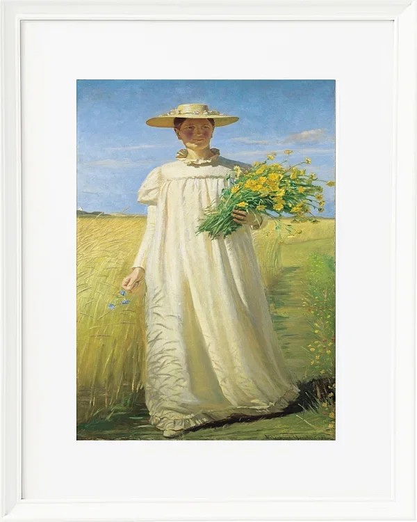 Anna Ancher kehrt vom Feld zurück – 1902