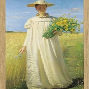 Anna Ancher kehrt vom Feld zurück – 1902