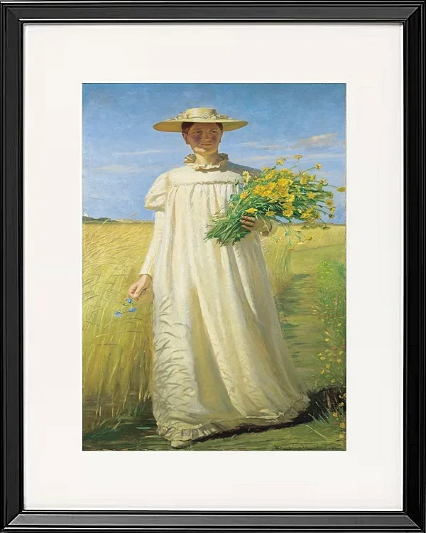 Anna Ancher kehrt vom Feld zurück – 1902