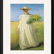 Anna Ancher kehrt vom Feld zurück – 1902