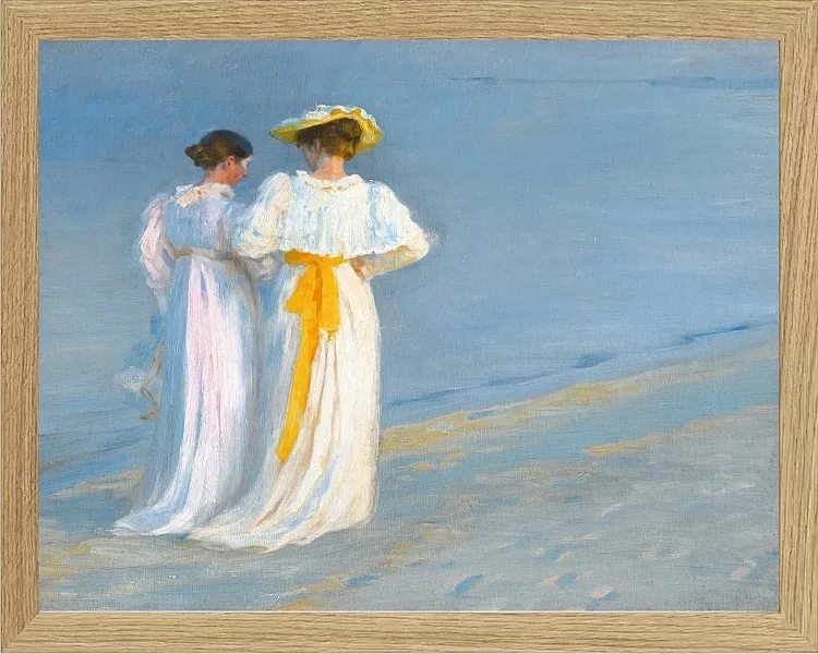 Anna Ancher und Marie Krøyer am Strand von Skagen - 1893