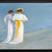 Anna Ancher und Marie Krøyer am Strand von Skagen - 1893