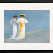 Anna Ancher und Marie Krøyer am Strand von Skagen - 1893