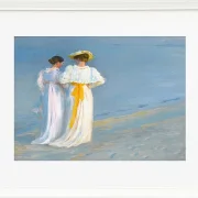 Anna Ancher und Marie Krøyer am Strand von Skagen - 1893