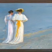 Anna Ancher und Marie Krøyer am Strand von Skagen - 1893