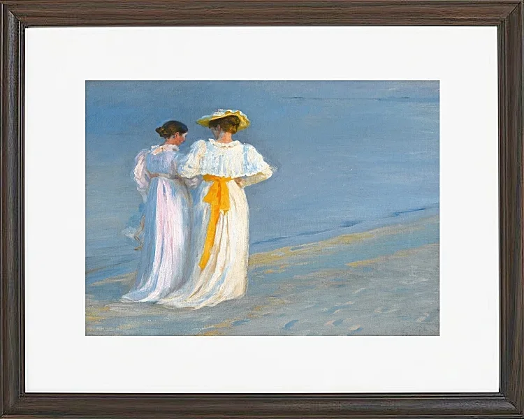 Anna Ancher und Marie Krøyer am Strand von Skagen - 1893