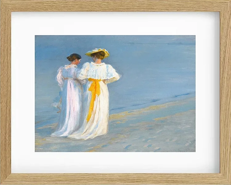 Anna Ancher und Marie Krøyer am Strand von Skagen - 1893