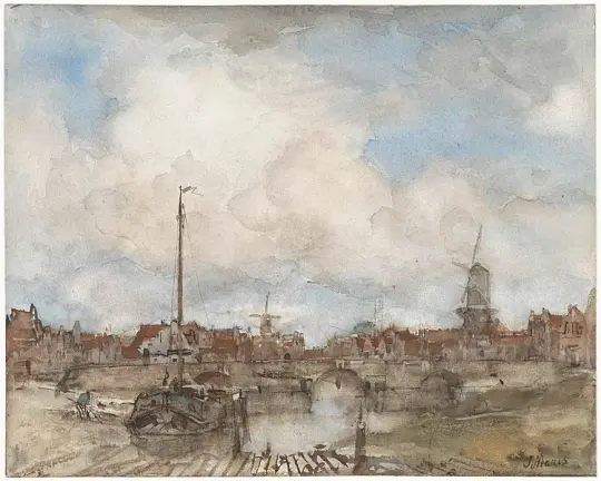 Ansicht einer Stadt - 1847