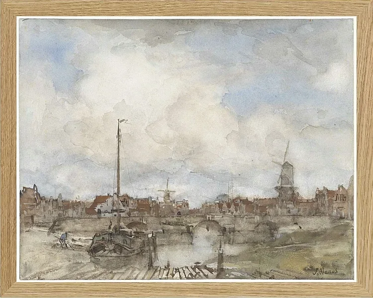 Ansicht einer Stadt - 1847