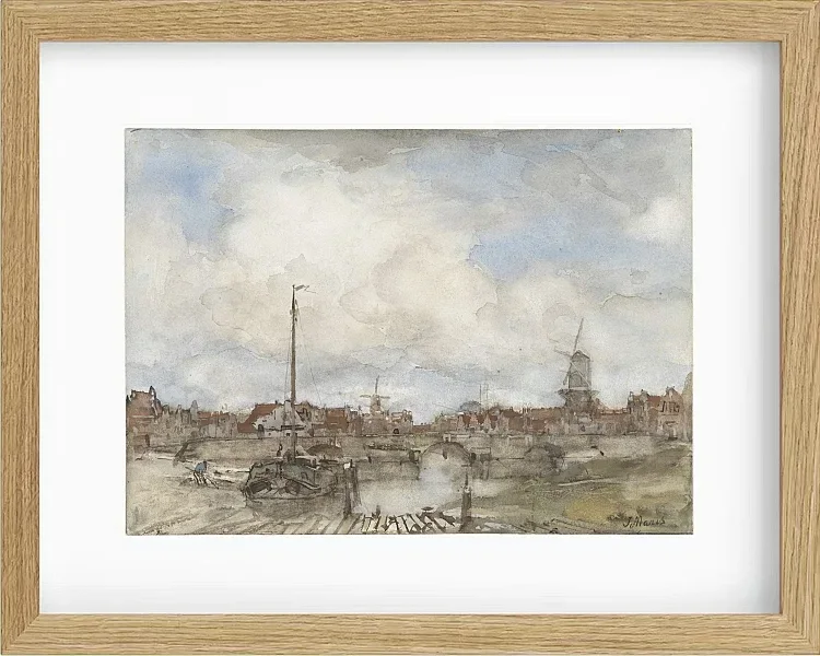 Ansicht einer Stadt - 1847