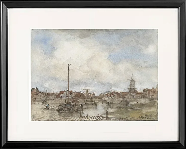 Ansicht einer Stadt - 1847