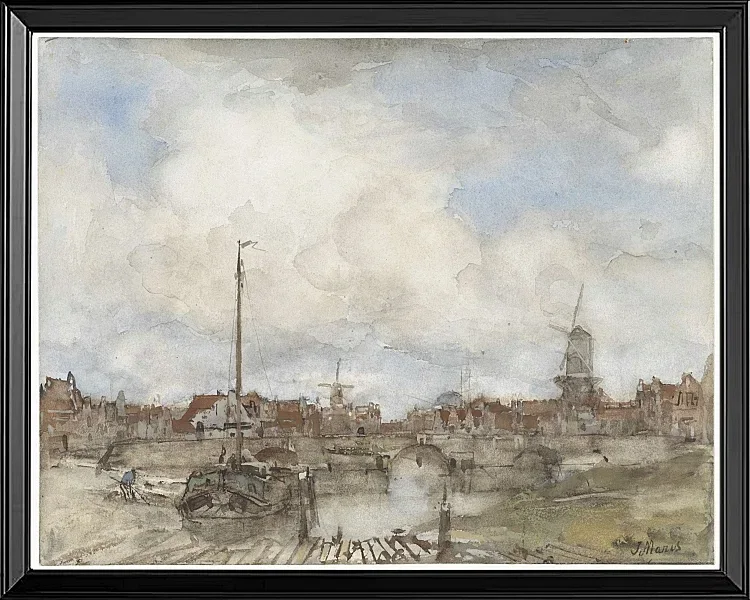 Ansicht einer Stadt - 1847