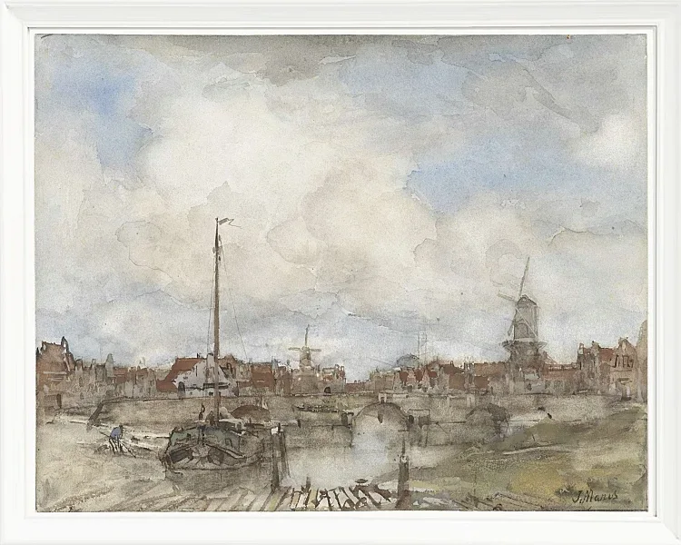 Ansicht einer Stadt - 1847