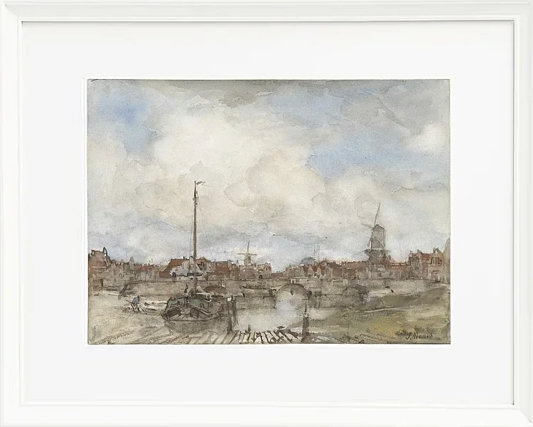 Ansicht einer Stadt - 1847
