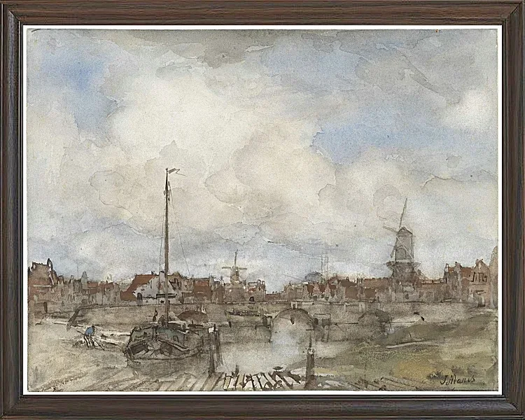 Ansicht einer Stadt - 1847