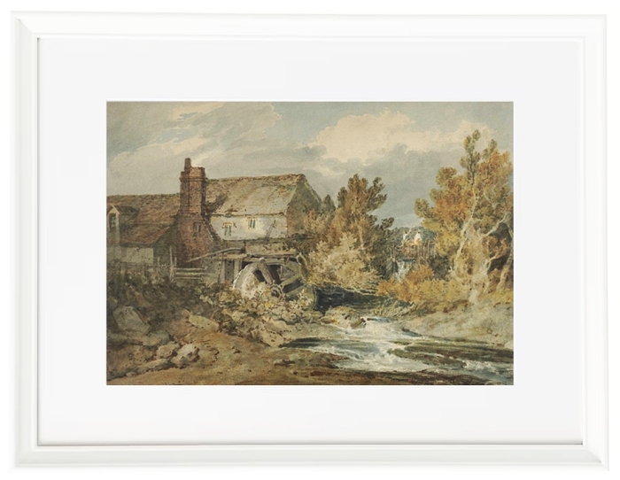 Watermill near a flowing brook - 1795