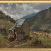 Ansicht von Hjelle in Valdres - 1850