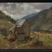 Ansicht von Hjelle in Valdres - 1850