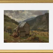 Ansicht von Hjelle in Valdres - 1850