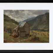 Ansicht von Hjelle in Valdres - 1850