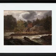 Ansicht von Hønefossen - 1847