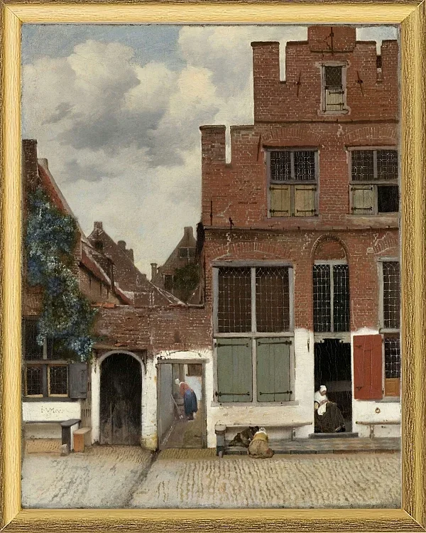 Ansicht von Häusern in Delft - 1658