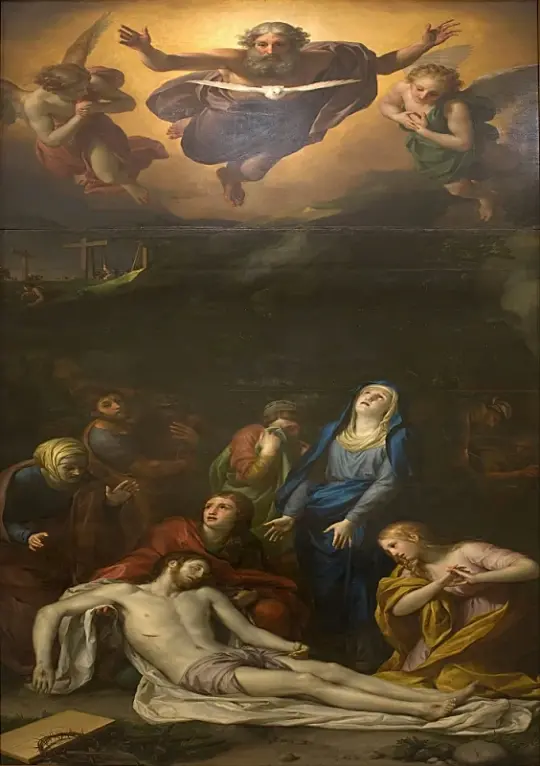 Anton Raphael Mengs | Nedstigning - 1761 | Indrammet kunsttryk | Klassicisme | formida