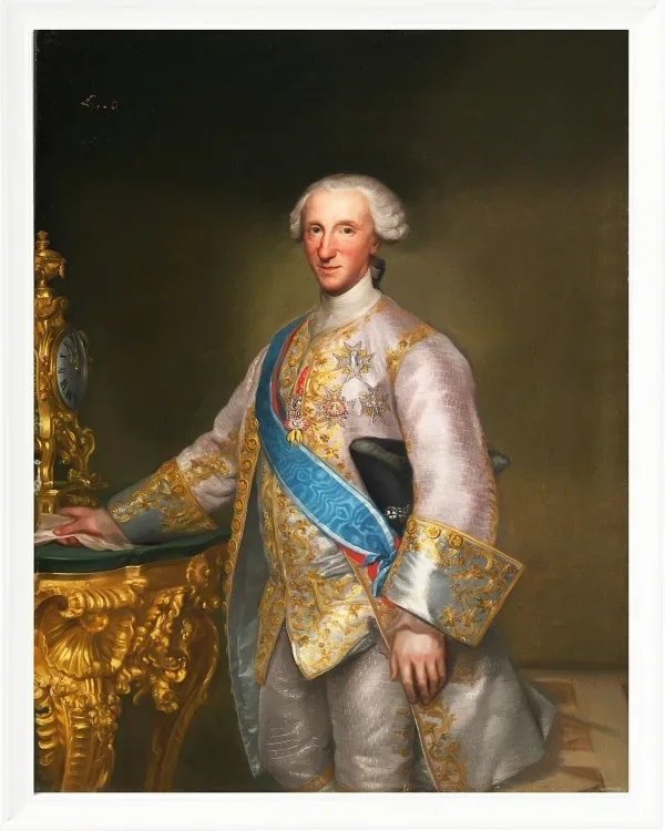 Anton Raphael Mengs – Don Luis Jaime Antonio De Borbòn Y Farnesio 1776 | Giclée Kunstdruck gerahmt