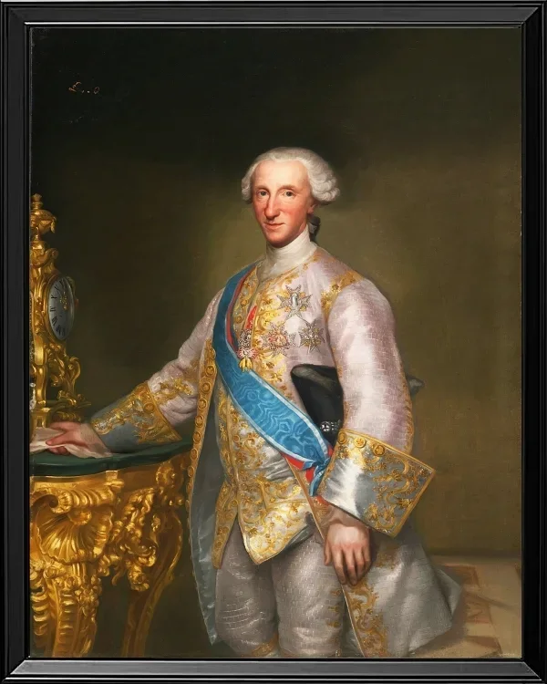 Anton Raphael Mengs – Don Luis Jaime Antonio De Borbòn Y Farnesio 1776 | Giclée Kunstdruck gerahmt