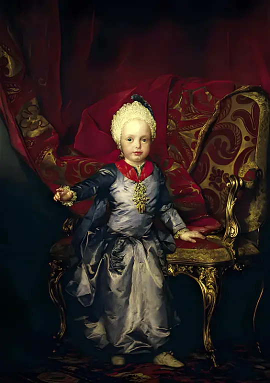 Anton Raphael Mengs | Portræt af kejser Franz II som barn - 1770 | Indrammet kunsttryk | Klassicisme | formida