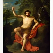 Anton Raphael Mengs – Johannes der Täufer  1760 | Giclée Kunstdruck gerahmt