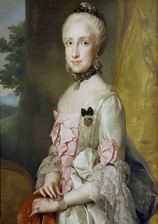 Anton Raphael Mengs | Maria Luise som brud - 1764 | Indrammet kunsttryk | Klassicisme | formida