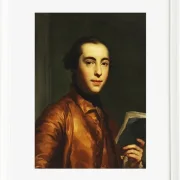 Anton Raphael Mengs – Porträt von Anton Raphael Mengs 1746 | Giclée Kunstdruck gerahmt