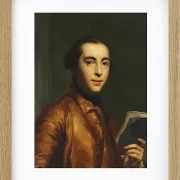 Anton Raphael Mengs – Porträt von Anton Raphael Mengs 1746 | Giclée Kunstdruck gerahmt