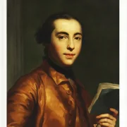 Anton Raphael Mengs – Porträt von Anton Raphael Mengs 1746 | Giclée Kunstdruck gerahmt