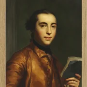 Anton Raphael Mengs – Porträt von Anton Raphael Mengs 1746 | Giclée Kunstdruck gerahmt