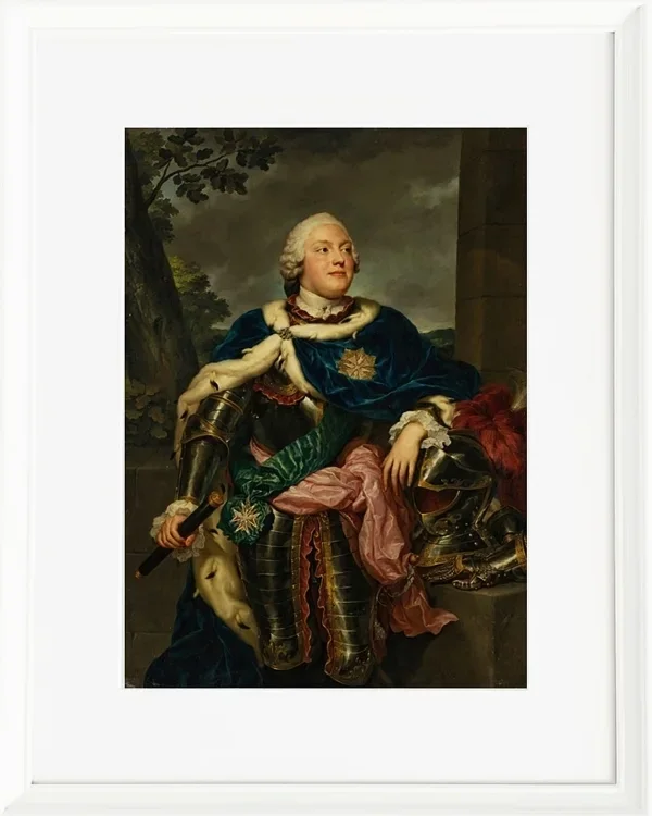 Anton Raphael Mengs – Porträt von Friedrich Christian 1722 | Giclée Kunstdruck gerahmt