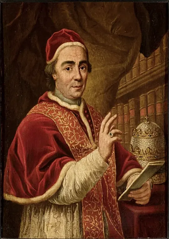 Anton Raphael Mengs | Portræt af Pave Clemens XIII - 1757 | Indrammet kunsttryk | Klassicisme | formida