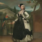 Anton Raphael Mengs – Porträt von Isabel Parreño y Arce 1771 | Giclée Kunstdruck gerahmt