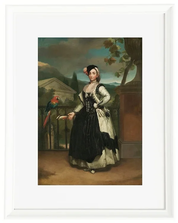 Anton Raphael Mengs – Porträt von Isabel Parreño y Arce 1771 | Giclée Kunstdruck gerahmt