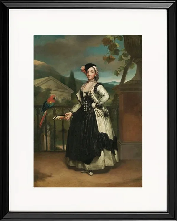 Anton Raphael Mengs – Porträt von Isabel Parreño y Arce 1771 | Giclée Kunstdruck gerahmt