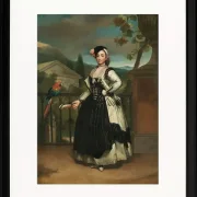 Anton Raphael Mengs – Porträt von Isabel Parreño y Arce 1771 | Giclée Kunstdruck gerahmt