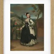 Anton Raphael Mengs – Porträt von Isabel Parreño y Arce 1771 | Giclée Kunstdruck gerahmt