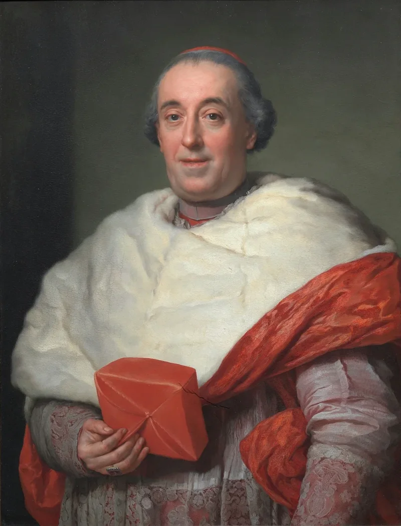 Anton Raphael Mengs – Porträt von Kardinal Zelada 1773 | Giclée Kunstdruck gerahmt